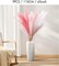 9 Pcs 45" Pampas Grass Tall Pink White Decor Faux Dried Fluffy Fake Long Light Pink Pompas Artificial Pompous Stems Bouquet Flower Vase Filler Home Wedding Room Wall Decoration